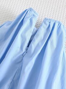 Cozy Pixies Robe décontractée et polyvalente pour bébé fille nouveau-né avec col rond et sans manches, décorée d'un nœud