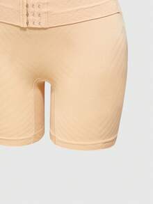 SHAPORA سروال نسائي بخصر عالٍ بلون أحادي لإنحات الجسم - بيج - مشاهدة 6