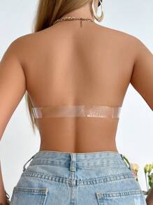 Wire-Free, Strapless, Front-Closure, Bandeau, Invisible, Backless, Daily Wear, Push-Up & Lift Women Bra - Black - View 2