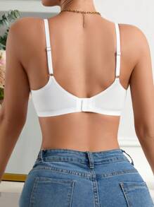 NudeFit 1pc Women Seamless Wireless Bra, Minimalist Solid Color