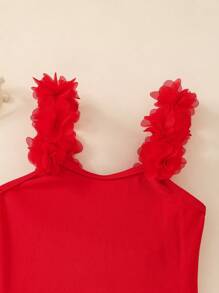 Travachic KIDS 1 Stück Baby Mädchen elastische gestrickte ärmelloser Camisole Badeanzug