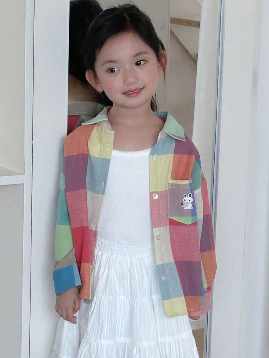 Dazy Kids 女童休闲衬衫，年轻女孩秋季服装 - 彩色 - 查看 1