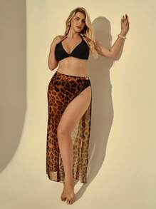 Auralis Plus Size Swimsuit Set, Fashionable For Summer - Multicolor - View 5
