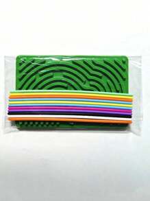 1 套 DIY 感官减压硅胶抓板玩具，硅胶扭绳活动减压板，硅胶感官活动板减压玩具 - 彩色 - 查看 8