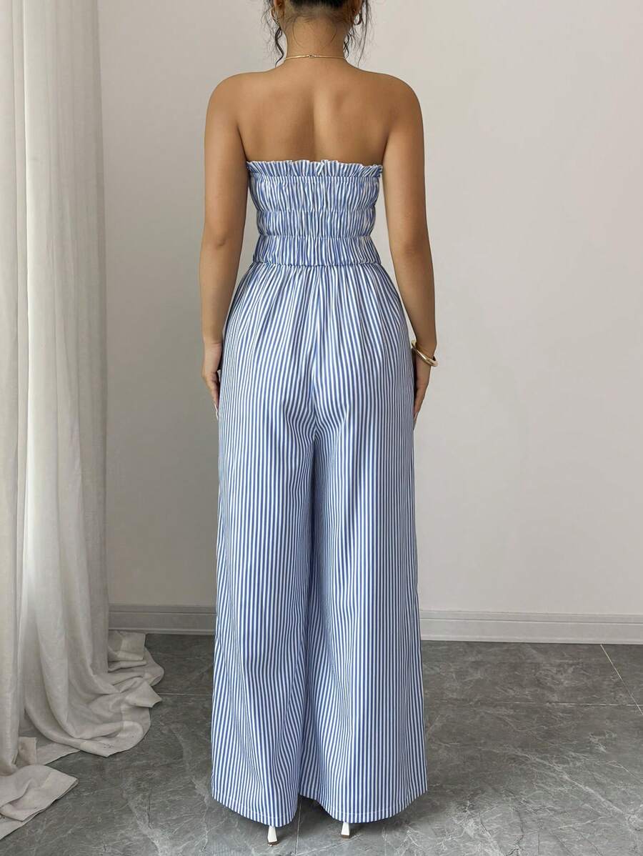 Gestreifter Oversized-Overall
