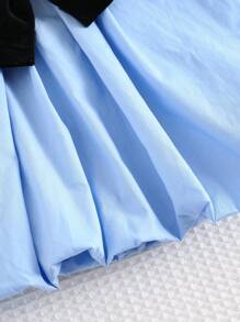 Cozy Pixies Robe décontractée et polyvalente pour bébé fille nouveau-né avec col rond et sans manches, décorée d'un nœud