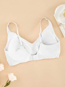 NudeFit 1pc Women Seamless Wireless Bra, Minimalist Solid Color