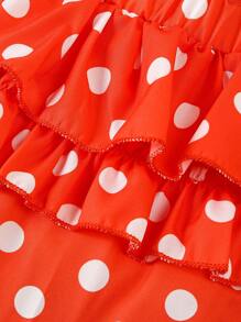 Infant/Baby GirlAdorable Polka Dot Cap Sleeve Romper, Fashionable Stylish Princess Bodysuit
