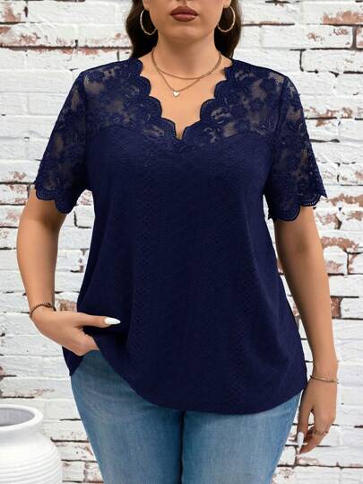 SHEIN Clasi Camiseta de tirantes y top de talla grande de unicolor, de moda para el verano