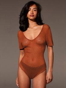 Athîral Sexy Hollow-Out Knit Jumpsuit For Women, Summer