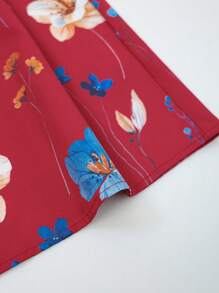 SHEIN VCAY Lässiges Camisole-Tank Top für Damen Große Größen mit Blume Muster