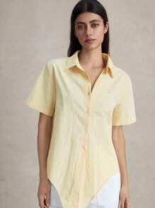 Briarwyn 女士夏季休闲刺绣设计短袖衬衫夏季和海滩 7 月 4 日机场