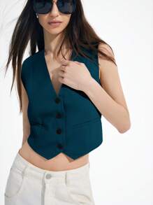 Aveloria Affinna 女式纯色前扣背心外套