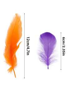 100 件/200 件 DIY 彩色染色羽毛装饰材料