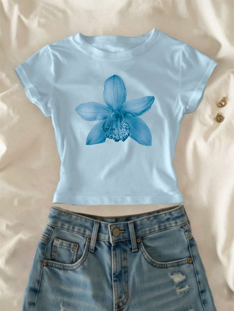 INAWLY Camiseta de manga corta, minimalista y de moda, adecuada para el verano