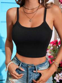 SHEIN VCAY Bộ 3 Áo Bra Thể Thao Racerback Dáng Rộng Cho Nữ, Màu Đen, Xanh Lá Đậm, Trắng, Thích Hợp Cho Mùa Hè - Nhiều màu - Xem 9