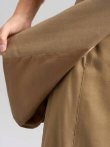 Ontre 秋冬女士纯色单扣无袖休闲薄款西装外套 - 棕色 - 查看 5