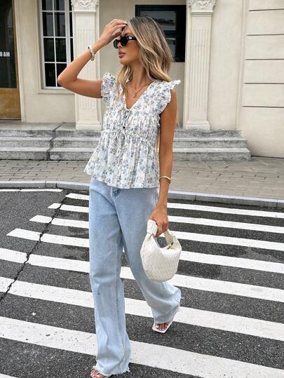 Serisse Ärmellose Bluse für Damen, modisch für den Sommer