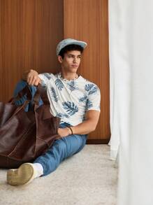 Manfinity VCAY Men Tropical Print Tee, Summer - Multicolor - View 5