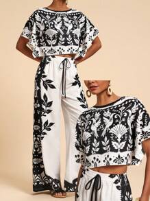 Travachic 女士日常两件套服装，女士夏季两件套服装，女士度假服装，女士度假服装，度假，海滩，波西米亚风，休闲，简约，女士西部服装