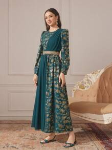 CUCCOO TILAWA Women's Rhinestone Decor Casual Flat Sandals Spring Break Easter Valentine's Day - Navy Blue - View 4