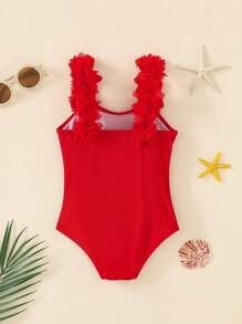 Travachic KIDS 1 Stück Baby Mädchen elastische gestrickte ärmelloser Camisole Badeanzug