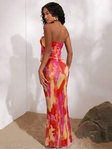 Opulessa Trang phục hai mảnh dành cho phụ nữ mặc hàng ngày - Đỏ - Xem 2