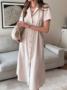 Pariaura Simple, Elegant, Intellectual, Commuting, Casual, Belted, Ladies' Dresses, Ladies' Professional Attire, Business Casual, Ladies' Office Attire