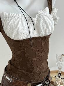 Elamini Women Solid Color Sleeveless T-Shirt, Fashion Design Suitable For Summer