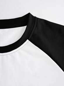 INAWLY 2 pezzi/set di maglietta e pantaloncini casual estivi color block per donna