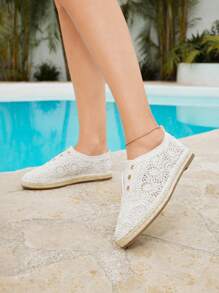 Styleloop Women's Casual Versatile Simple Flat Loafers - Beige - View 6