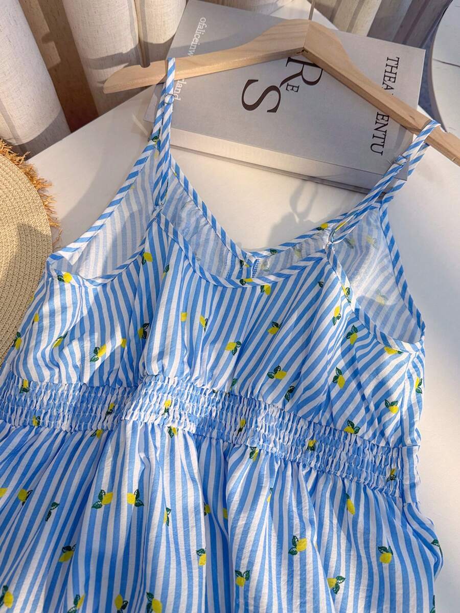 Ariana Cotton Square Neck Top - Lemon