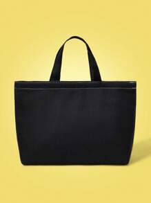 TOM & JERRY X SHEIN Letter & Cartoon Pattern Lunch Box Bag, For Office Worker And Student - Multicolor - View 5