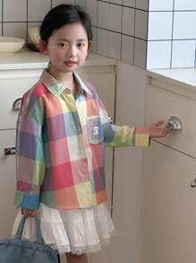 Dazy Kids 女童休闲衬衫，年轻女孩秋季服装 - 彩色 - 查看 3