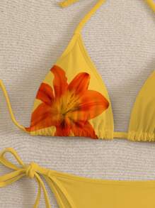 Swim Chiccia Women 2pcs/Set Halter Neck Bikini - Multicolor - View 5