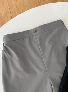 4pcs Tween Boys Casual School Style Solid Color Shorts, Suitable For Commute, School, Daily Casual Wear, Sports, Spring & Summer