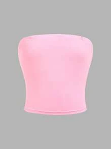 SHEIN Girlism 6 Packs Tween Girls' Casual Basic Floral Print Cropped Cami Tops For Home & Vacation Girls Tube Tops Cute Tube Tops