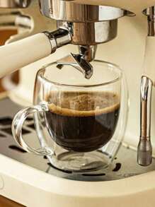 2-4-6pcs Double Walled Glass Coffee Cups With Handles, Espresso Cups, Tea Cups, Thermal Insulation. Suitable For Espresso, Matcha, Cappuccino, Tea Bags. Kitchenware Holiday Gifts - Multicolor - View 14