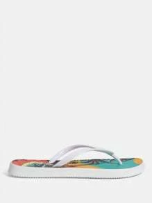 女士时尚黑色人字拖凉鞋