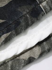 DAZY Women's Camo Print Super Mini Skirt, Street Style Casual Denim Skirt For Summer Jeans Skirt - Army Green - View 8