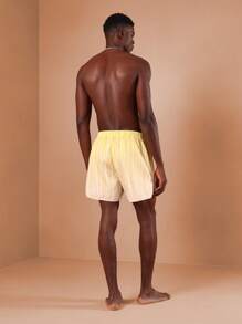 SUMWON Striped Swimming Trunks Board Shorts Athletic Drawstring Waist Summer Beach Vacation Sport Surfing Pool Shorts Swim Wear With Side Pockets