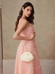 MOTF PREMIUM 亮片 KISS LOCK 手拿包 - 白色 - 查看 7