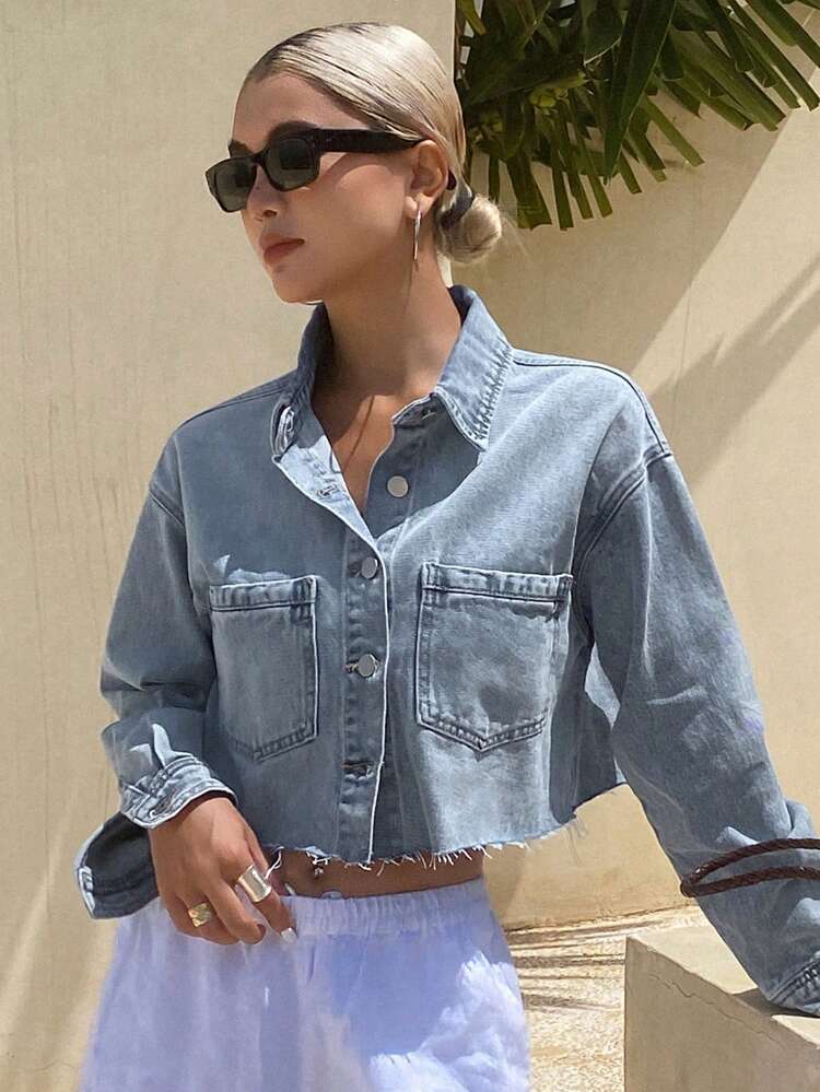 Summer New Loose Casual Denim Jacket For Women, Suitable For Graduation Season