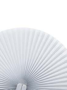 SHEIN 1/6/12/24 Pcs White Shaped Blank Paper Fans For European-Style Weddings, Diy Party Supplies, Advertising, Gifts Birthday Graduation(Heart/Round Random Style)