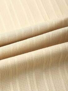 Solantero 男士撞色纽扣前短袖上衣和短裤梭织沙滩套装，夏威夷风 - 棕色 - 查看 6