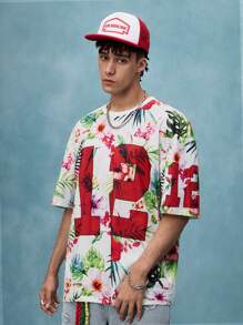 ROMWE MEN Casual 男士春夏休闲度假装 T 恤，适合日常穿着 - 白色 - 查看 5