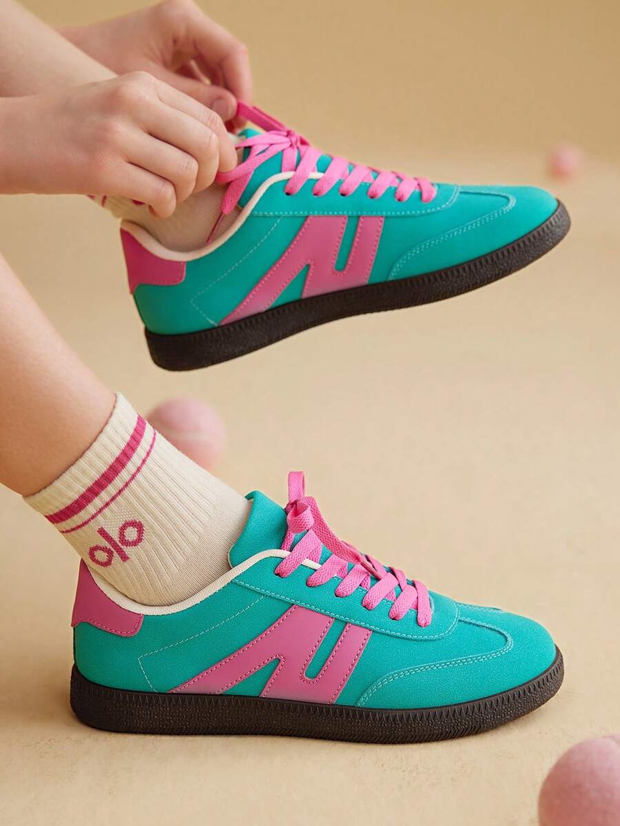 CUCCOO EASI 绿德女士训练运动鞋，2024春秋新款厚底增高休闲运动鞋