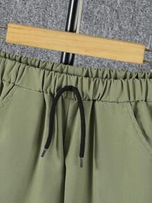 Tween-Jungen 2-teiliges Set, lässig, vielseitig, bequem, mit lustigen Mustern, Kurzarm-T-Shirt und Jogginghose, geeignet für verschiedene Anlässe, für Schule, für den Sommer - Verschiedenfarbig - Übersicht 4