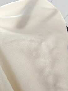 EMERY ROSE 大码女式花卉印花 V 领宽松蝙蝠袖休闲短袖连衣裙，春夏