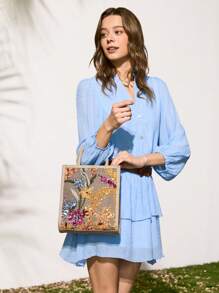 SHECARRY Women's Handbag With Dual Handles, Minimalist And Practical Multifunctional - Multicolor - View 4